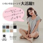 画像2: インナータンキニ付き無地袖なしTシャツと　インナーパンツ付きショットパンツの二点セット水着 (2)