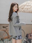 画像5: ハイネック帽子舌付きUVカットラッシュガード（男女兼用） (5)