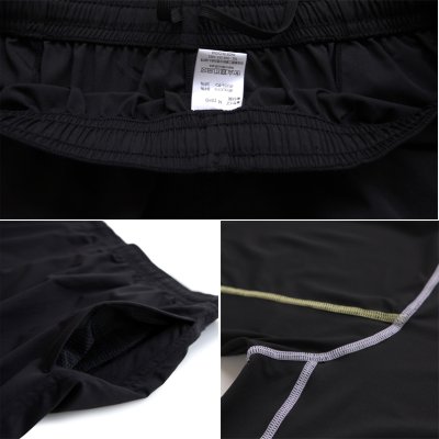 画像2: メンズロング袖　ラッシュガード　レギンス　ショットパンツ　キャップ付き　メンズ水着　４点セット