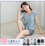 画像5: インナーブラつきトプッスとインナショーツつきショットパンと二点セット体型カバー水着セット (5)
