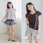 画像11: インナーブラつきトプッスとインナショーツつきショットパンと二点セット体型カバー水着セット (11)