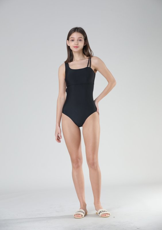 画像11: ワンショールター肩片紐モノキニ (11)