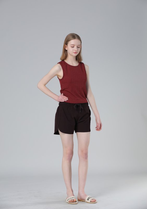 画像10: インナーカップつきタンキニとショーツとショットパンツ付3点セット水着 (10)