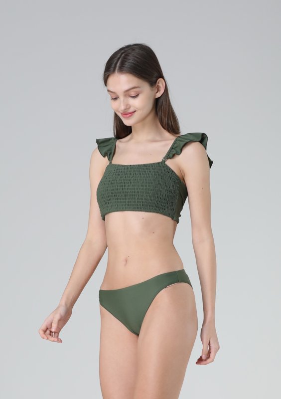 画像7: シャーリングブラジャーと袋縫いしようショーツニ点セット (7)