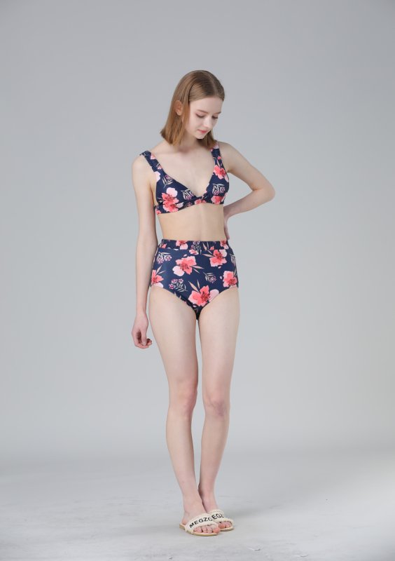 画像8: ハイウェストビキニ2点セット水着 (8)