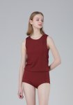 画像12: インナーカップつきタンキニとショーツとショットパンツ付3点セット水着 (12)