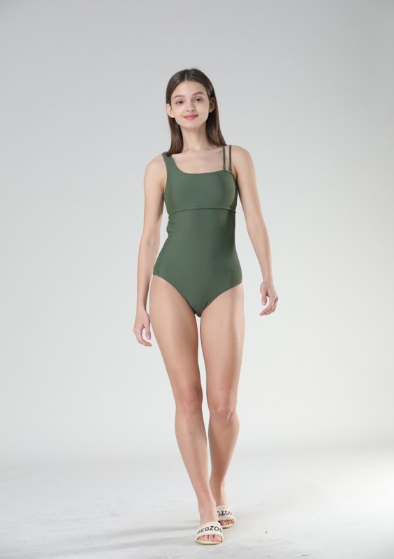 画像14: ワンショールター肩片紐モノキニ (14)