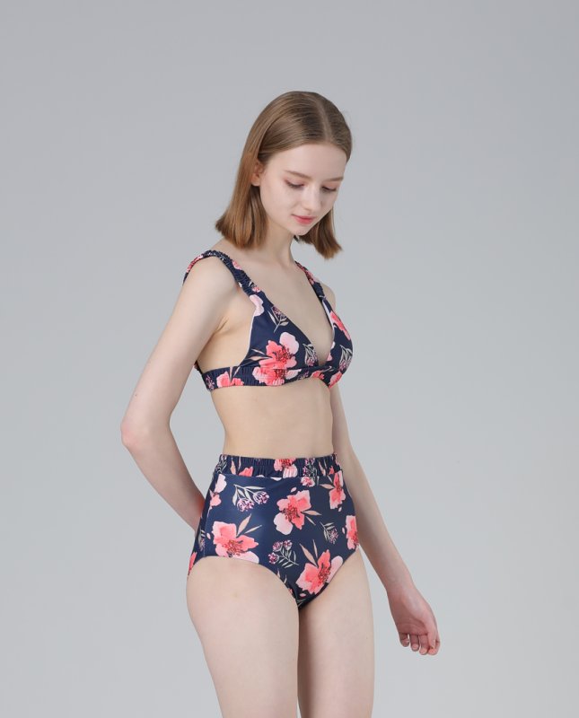 画像10: ハイウェストビキニ2点セット水着 (10)