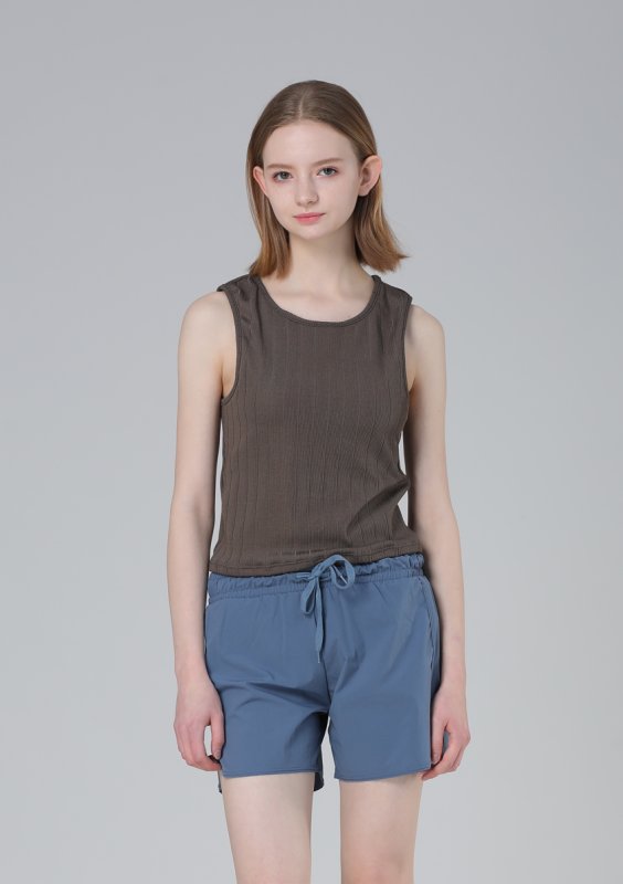 画像14: インナーカップつきタンキニとショーツとショットパンツ付3点セット水着 (14)