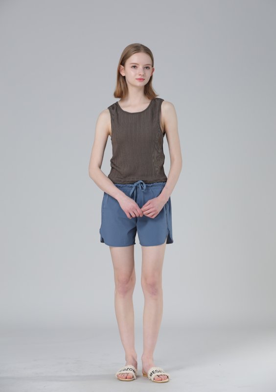 画像16: インナーカップつきタンキニとショーツとショットパンツ付3点セット水着 (16)