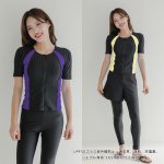 画像12: パンツレギンスセット　フィトネス 帽子付き　５点セット水着 (12)