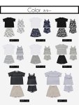 画像6: 半袖ラッシュガードと膝までロングショット布帛パンツ、タンキニトップス、四角ショーツと水着4点セット体系カバー (6)