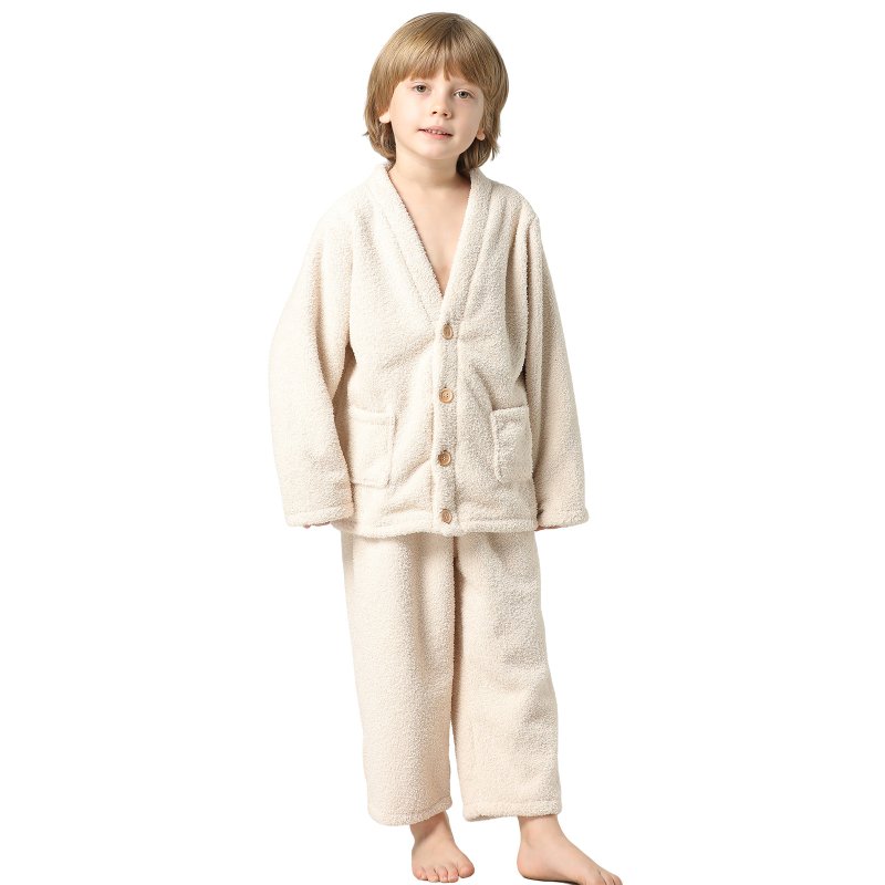 画像7: New mokomomoボタンVネックとロングズボンセット　男女兼用　ジェにア部屋着 (7)