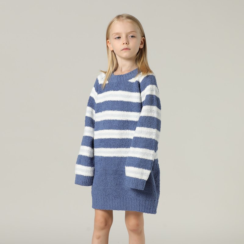 画像13: 子供用モコモコワンピース高質ルームウェア (13)