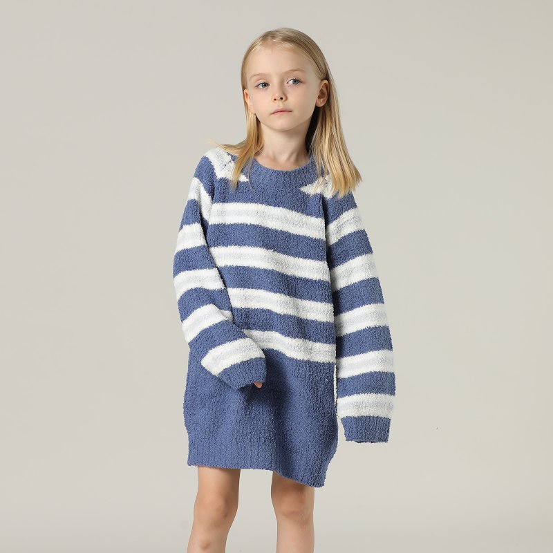 画像14: 子供用モコモコワンピース高質ルームウェア (14)