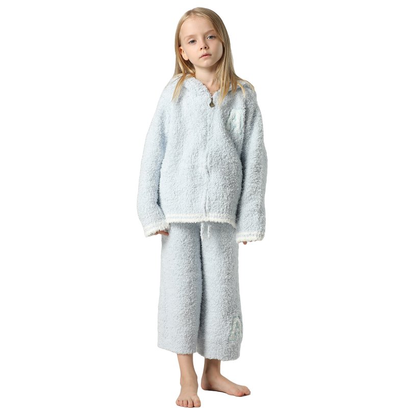 画像3: 子供用モコモコ高質AパーカーとロングズボンKIDS　ルームウェア (3)