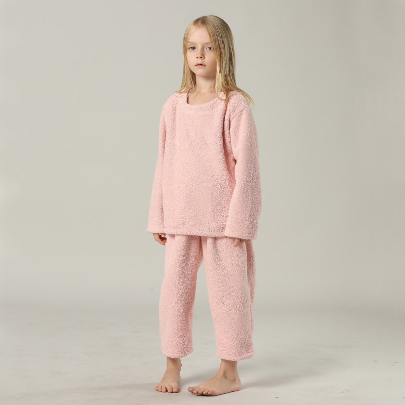 画像8: New mokomoko 丸襟ロングズボンセット　男女兼用KIDSサイズ (8)