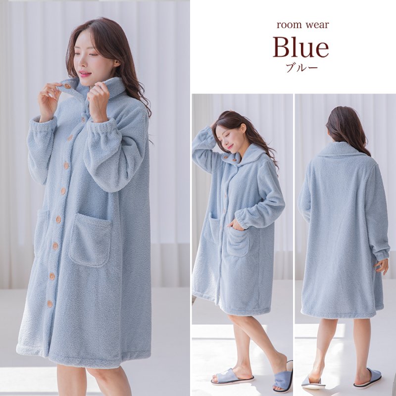 画像20: モコモコボタン式レディ-ス衿付きトップスリングタイプ (20)