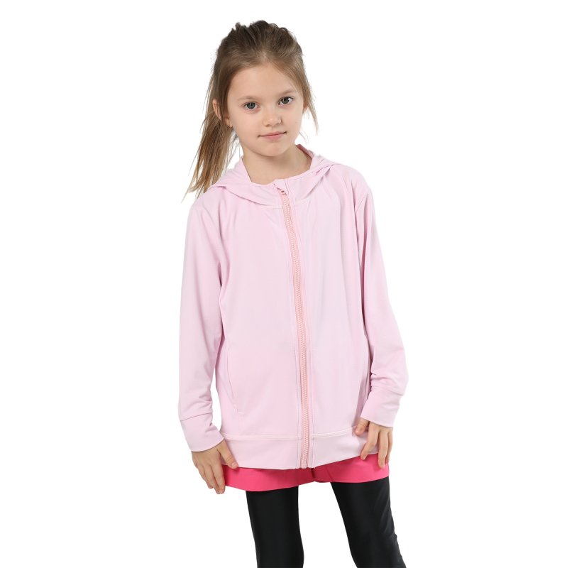 画像13: 男女兼用　KIDS用　帽子つき　ロング袖　UVカット　冷感水着　ラッシュガード (13)