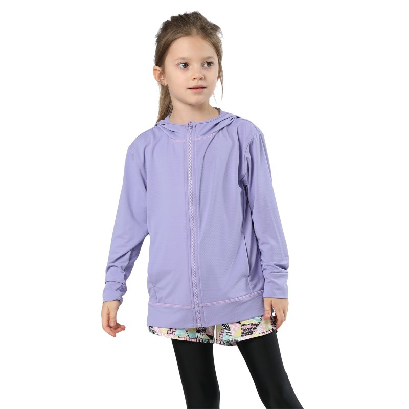 画像14: 男女兼用　KIDS用　帽子つき　ロング袖　UVカット　冷感水着　ラッシュガード (14)