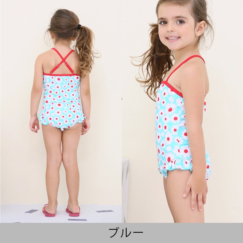 画像7: KIDSワンピース花柄水着　キッズスイムウェア　女の子 水着女の子 KIDSワンピース 花柄水着 キッズスイムウェア 水着花柄 スイミングウェア 水遊び　 (7)