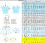 画像19: Tシャツ　ショットパンツ　タンキニ上下セットの体型カバー水着4点セット (19)