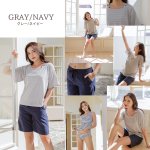 画像10: 体系カバーTシャツ　ショットパンツ　タンキニ上下セット　水着4点セット (10)