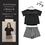 画像9: インナータンキニ付きTシャツ インナーパンツ付きショットパンツ 二点セット体系カバー水着 (9)