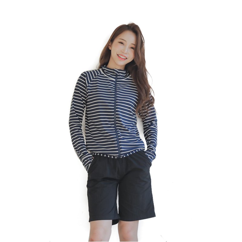 画像2: ラッシュガード　トップス　ショーツ　サーフパンツ　4点セット　体系カバー水着 (2)