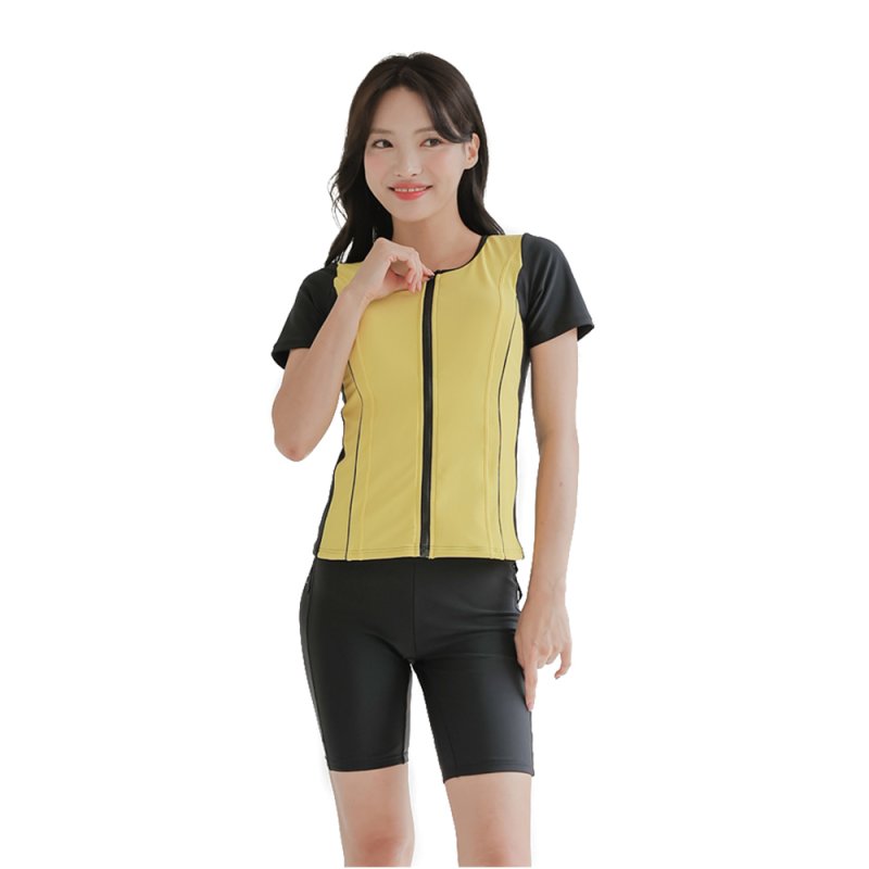 画像30: めぐれ防止　ボタン着き　フィットネス　帽子付き　水着セット (30)