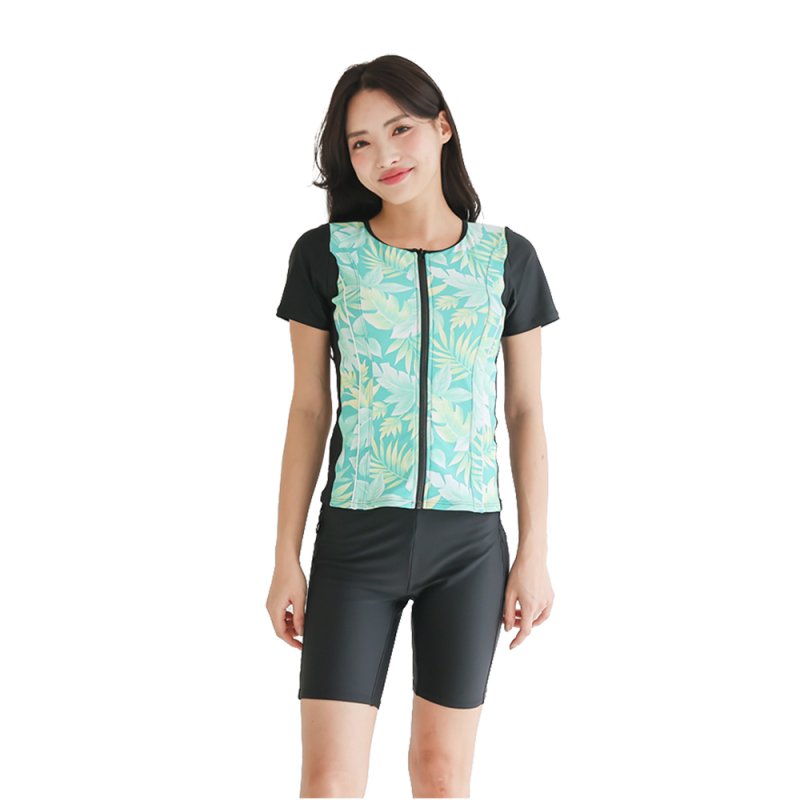 画像32: めぐれ防止　ボタン着き　フィットネス　帽子付き　水着セット (32)