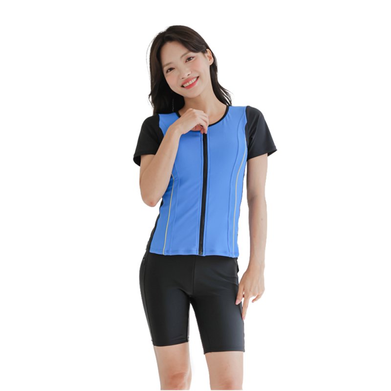 画像29: めぐれ防止　ボタン着き　フィットネス　帽子付き　水着セット (29)