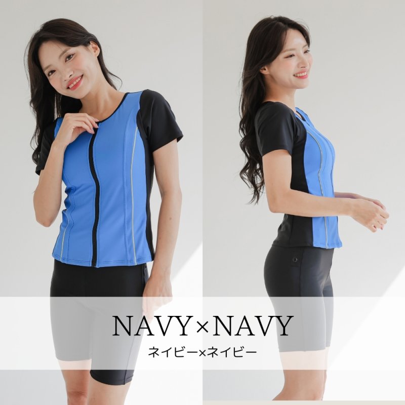 画像15: めぐれ防止　ボタン着き　フィットネス　帽子付き　水着セット (15)