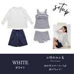 画像13: ロング袖体系カバーTシャツとショットパンツとタントップとショーツの水着4点セット タンキニ水着 レディース 体型カバー 長袖シャツ ラッシュガード ハーフパンツ 4点セットビキニ (13)