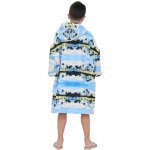 画像12: ピーチタオルパーカー お着替えポンチョ、サーフポンチョ 着替えポンチョ キッズ 子供用 お着替えタオル マイクロファイバー 吸水速乾 フード ビーチタオル スイムタオル フェザーホワイト フリーサイズ (12)
