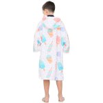 画像22: ピーチタオルパーカー お着替えポンチョ、サーフポンチョ 着替えポンチョ キッズ 子供用 お着替えタオル マイクロファイバー 吸水速乾 フード ビーチタオル スイムタオル フェザーホワイト フリーサイズ (22)