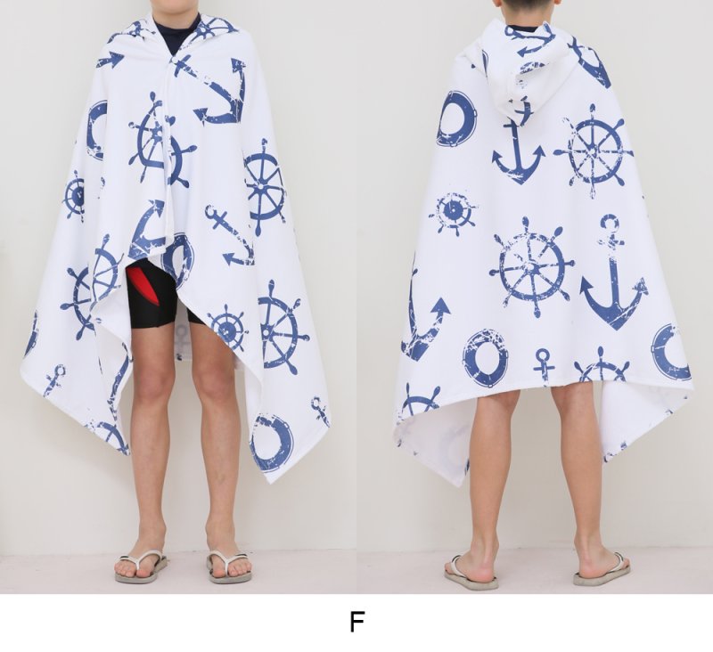 画像9: ピーチタオル キャップ付 子供用バスローブ バスタオル 仮面ライダーゼロワン バスタオル チップとデール キッズ 水泳タオル スポーツタオル フード付き タオルキャップ ドライキャップ 着る毛布 ガールズ ボーイズ 海水浴 旅行用 家庭用 (9)