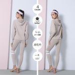 画像9: ロングヨガ単品パーカー　スポーツウェア ヨガウェア トップス レディース 長袖 ヨガシャツ ハイネック ジャケット フルジップ パーカー ジップアップ フィットネス トレーニング おしゃれ ロングスリーブ [SYZ3025] (9)