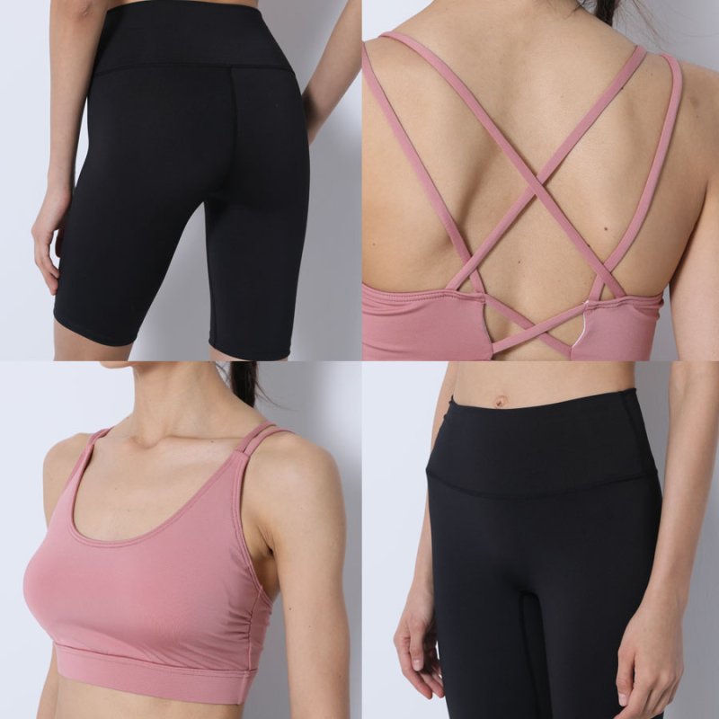 画像3: 5分ヨガレギンス レギンス レディース 五分丈 ヨガパンツ ヨガウェア スポーツウエア 美脚 美尻 ハイウエスト ハーフパンツ ショートパンツ ヨガスパッツ ジムウェア フィットネス トレーニング タイツ 速乾 ストレッチ おしゃれ [SYZ3059] (3)