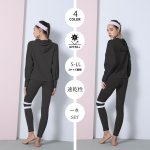 画像8: ヨガレギンス ヨガパンツ レディース シリーズ ヨガレギンス レディース ヨガウェア スポーツタイツ 美尻 吸汗速乾 ハイウエスト トレーニング スポーツタイツ 9分丈 吸汗速乾 [SYZ3056] (8)