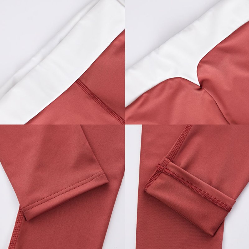 画像5: ヨガレギンス　ヨガウェア レディース レギンス 吸汗速乾 ストレッチ 9分丈 スポーツタイツ ロング 無地 パンツ　UV素材 [SYZ3062] (5)