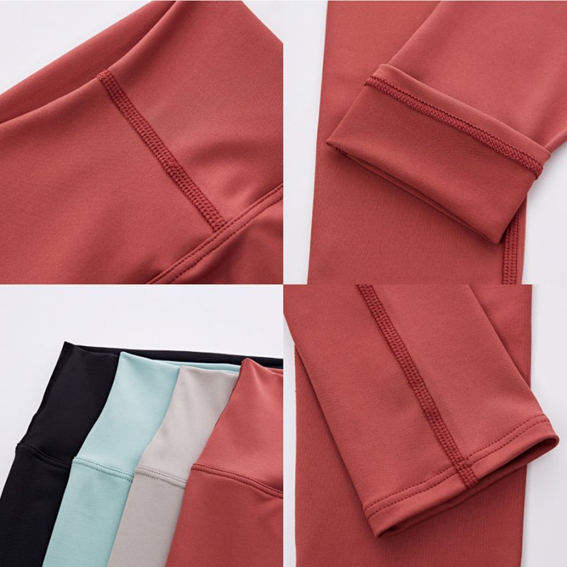 画像3: ヨガレギンス　ヨガウェア レディース レギンス 吸汗速乾 ストレッチ ロング丈 スポーツタイツ シンプル　無地　パンツ　UVカット [SYZ3063]  (3)