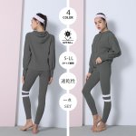 画像12: ロングヨガ単品パーカー　スポーツウェア ヨガウェア トップス レディース 長袖 ヨガシャツ ハイネック ジャケット フルジップ パーカー ジップアップ フィットネス トレーニング おしゃれ ロングスリーブ [SYZ3025] (12)