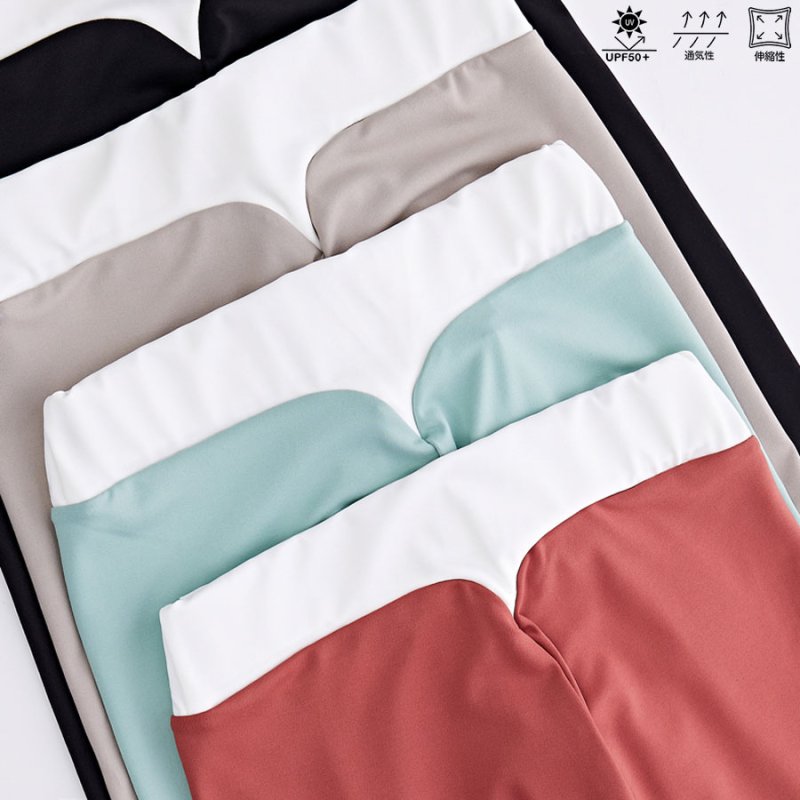 画像4: ヨガレギンス　ヨガウェア レディース レギンス 吸汗速乾 ストレッチ 9分丈 スポーツタイツ ロング 無地 パンツ　UV素材 [SYZ3062] (4)