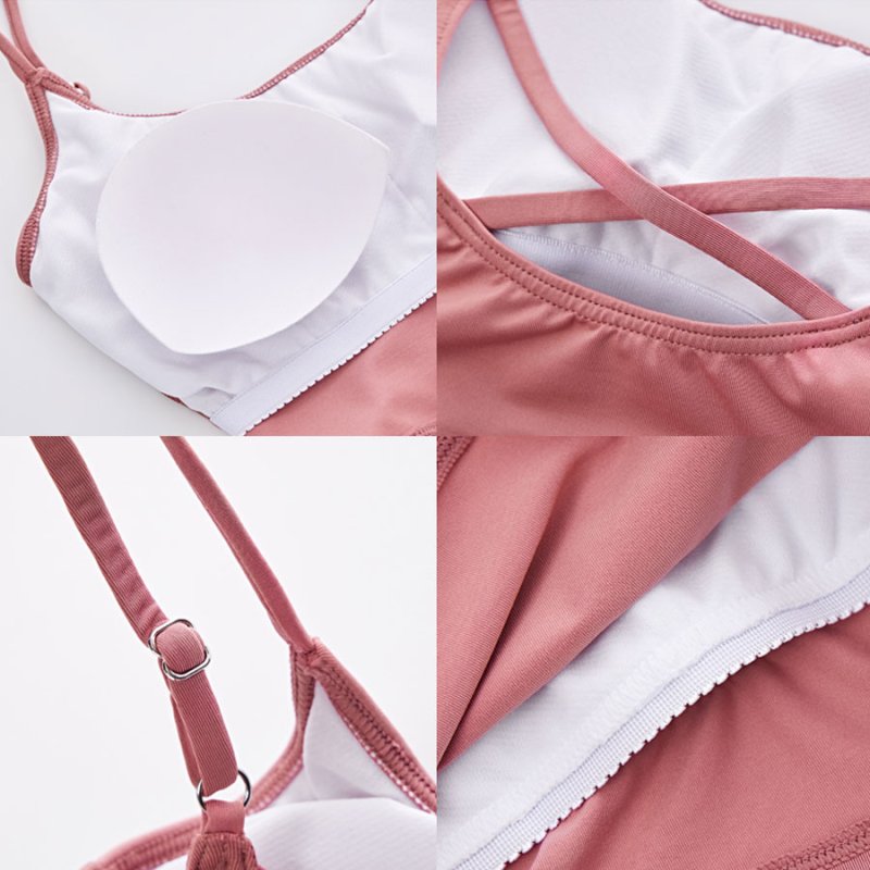 画像6: 背中クロス紐ブラジャー ヨガ用　スポーツブラ ヨガウェア レディース クロスビューティーバックスポーツブラジャー ヨガブラジャーノンワイヤーブラ 揺れない ナイトブラ [YGT20-02] (6)