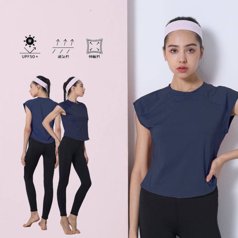 画像15: ヨガウェア　Tシャツ　ヨガウェア 超軽量　ストレッチタイプ トップス レディース　ランニングウェア ゆったりシャツ トレーニングウェア フィットネスウェア ジムウェア [YGW20-12] (15)