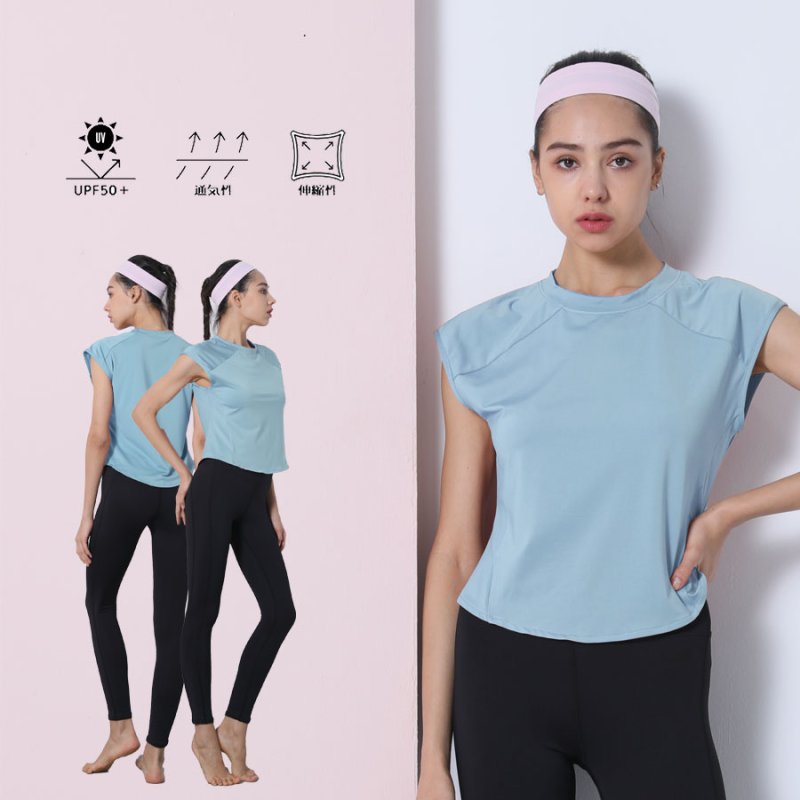 画像16: ヨガウェア　Tシャツ　ヨガウェア 超軽量　ストレッチタイプ トップス レディース　ランニングウェア ゆったりシャツ トレーニングウェア フィットネスウェア ジムウェア [YGW20-12] (16)