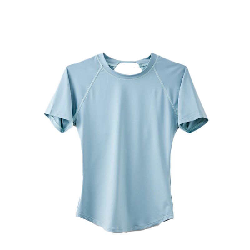 画像5: 半袖ヨガ単品Tシャツ　レディース 半袖 接触冷感 トップス Tシャツ 春 夏 ヨガウェア ロング丈 ストレッチ 吸水 速乾 消臭 体型カバー ゆったり 20代 30代 40代 50代 60代 長め フィットネス スポーツ [YGW20-15] (5)