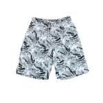 画像18: 膝まで布帛メンズパンツ　水が溜まらない　メッシュインナー付き　布帛速乾素材　ポケット付き　ウェスト調整紐　膝まで長さ　男用水着パンツ　ランニング　無地シンプル　プリント柄 [SLV32130] (18)