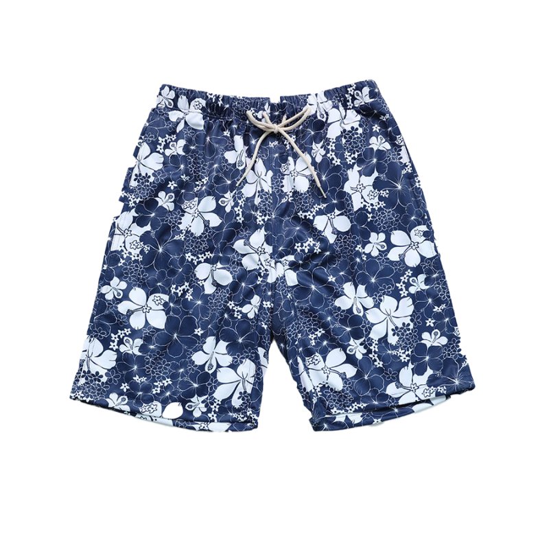 画像17: 膝まで布帛メンズパンツ　水が溜まらない　メッシュインナー付き　布帛速乾素材　ポケット付き　ウェスト調整紐　膝まで長さ　男用水着パンツ　ランニング　無地シンプル　プリント柄 [SLV32130] (17)